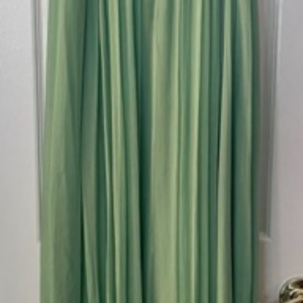 NWT, Size 10, BCBG Green Silk Dress, Full-length - Picture 3 of 8